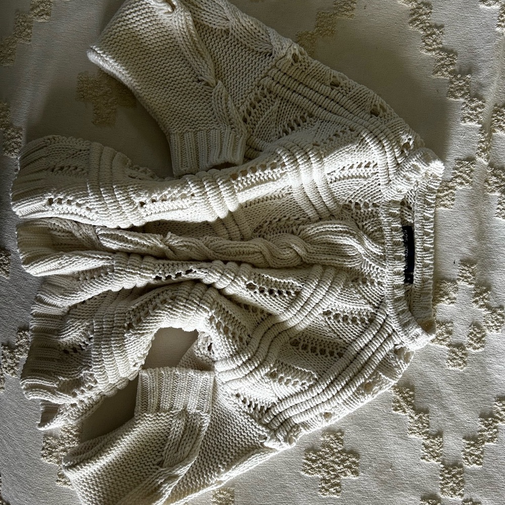 Cute core 525 America cream cotton sweater